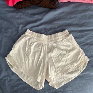Women's White Lululemon Shorts
